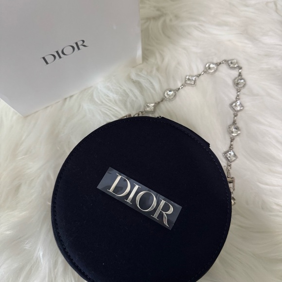 Authentic DIOR BEAUTY Navy Blue Vanity Case Converted To shoulder bag - Picture 4 of 8